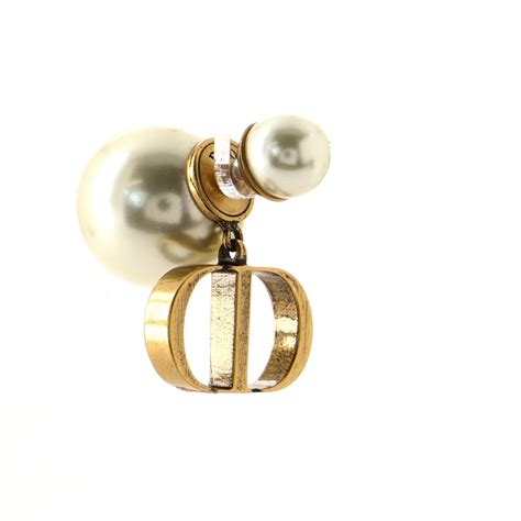 christian dior stud earrings cd|dior pearl earrings.